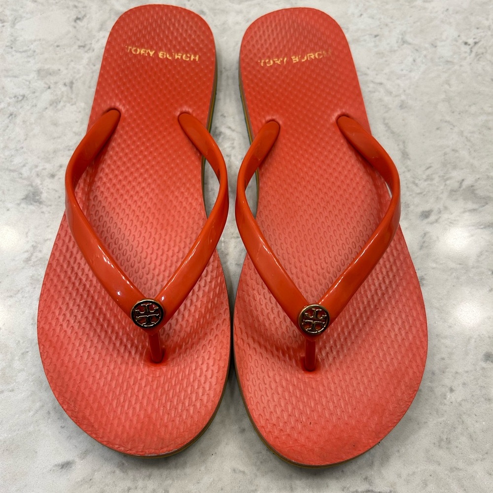 Tory Burch flip flops size 8
